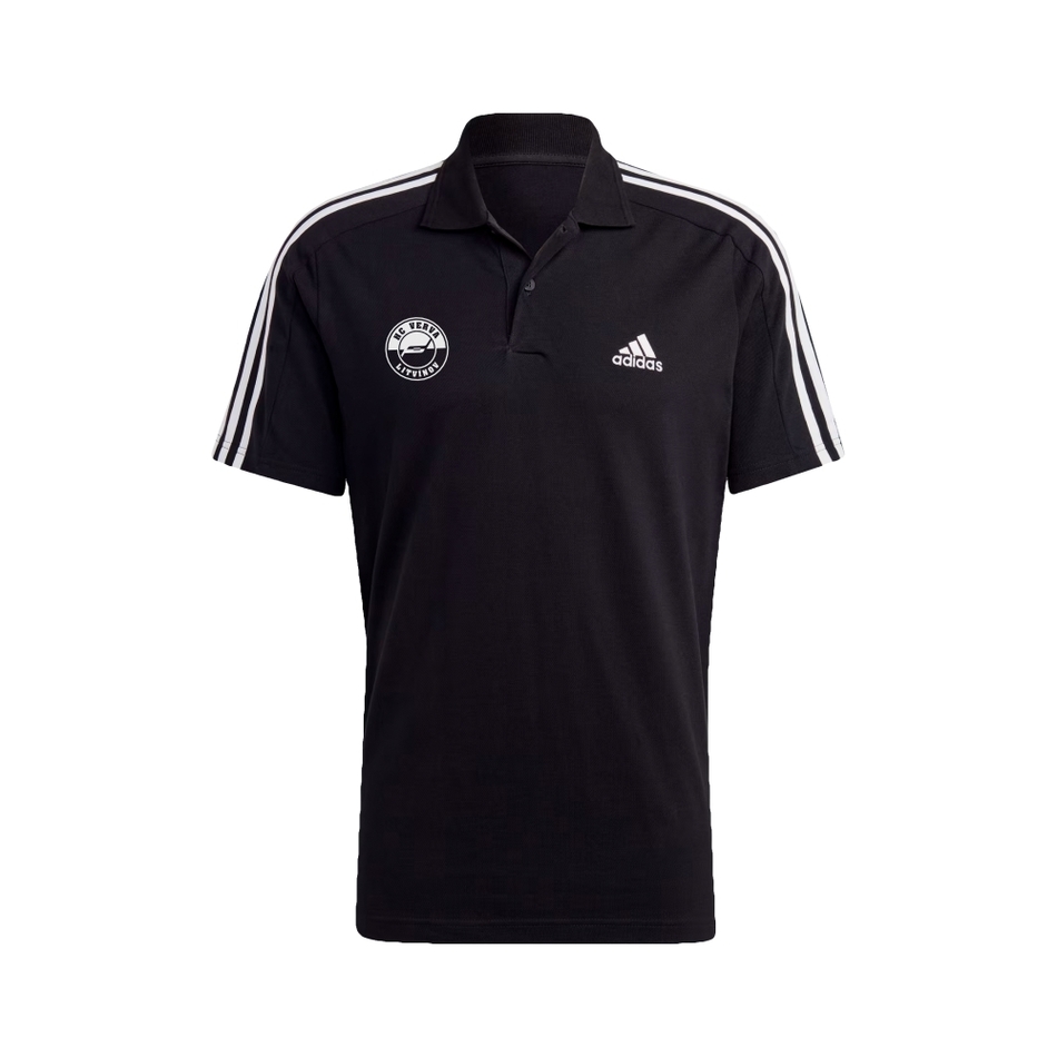 Černé polo Adidas bavlna